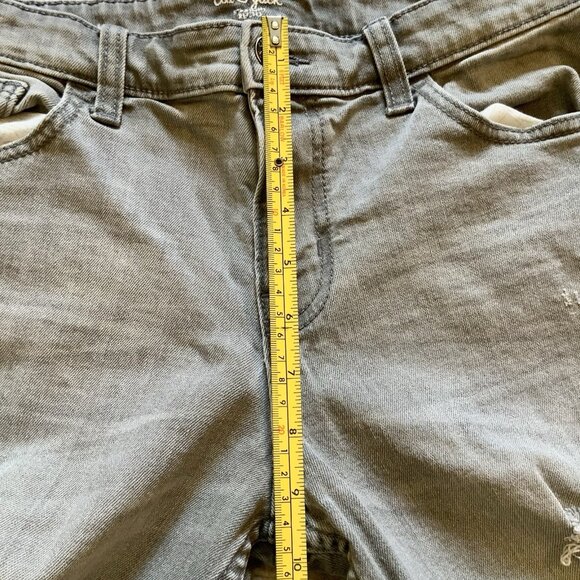 Vtg Jeans Distressed Light Gray 5 Pocket Adjustable Waist Boys Sz 16 CAT & JACK - Picture 12 of 16